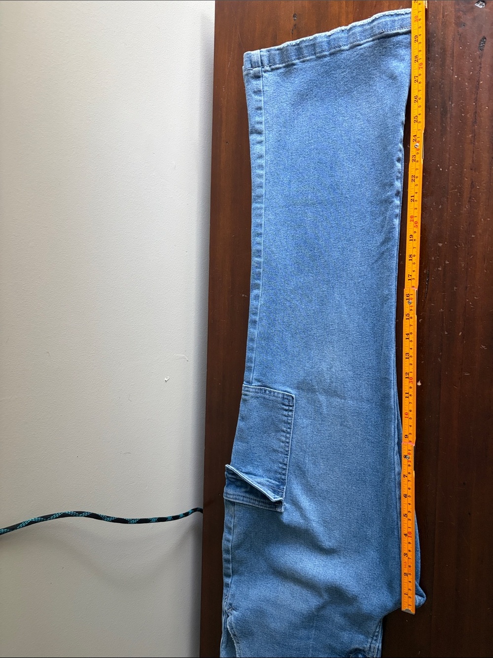 KanCan Women's Blue Cargo Jeans - Relaxed Fit Sz 11/29 Gorpcore - Picture 6 of 7